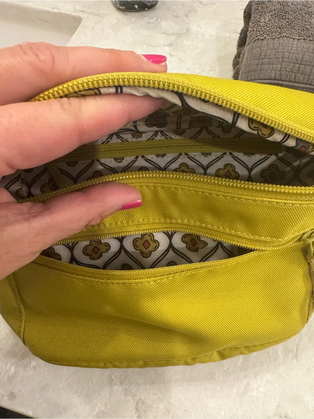 Vera Bradley Yellow adjustable Crossbody Belt Bag